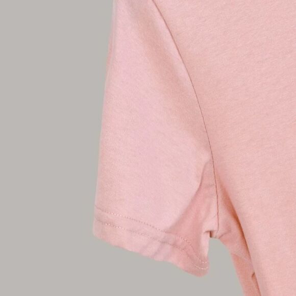 NEW! Girly Blush Pink Heart & Leopard Print Short Sleeve T-Shirt - Picture 4 of 7